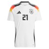 Maglia ufficiale Germania Gundogan 21 Casa Euro 2024 per Uomo